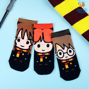 Harry Potter Ankle Length Socks - Set of 3