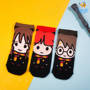 Harry Potter Ankle Length Socks - Set of 3