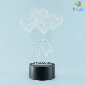 Happy Birthday Hologram Lamp