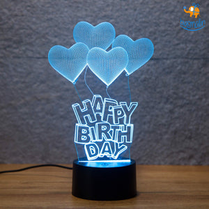 Happy Birthday Hologram Lamp