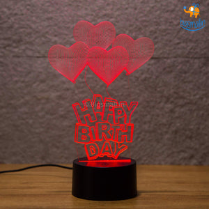 Happy Birthday Hologram Lamp