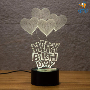 Happy Birthday Hologram Lamp