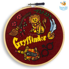 Load image into Gallery viewer, Hogwarts House Embroidery Hoop Art - Harry Potter
