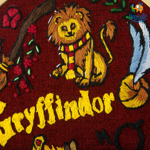 Hogwarts House Embroidery Hoop Art - Harry Potter