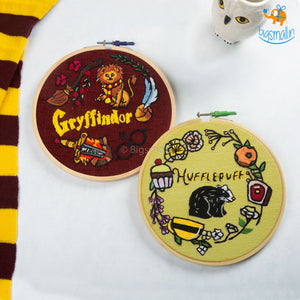 Hogwarts House Embroidery Hoop Art - Harry Potter