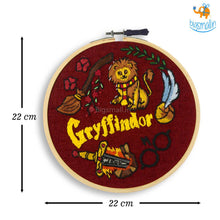 Load image into Gallery viewer, Hogwarts House Embroidery Hoop Art - Harry Potter
