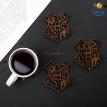 Load image into Gallery viewer, Harry Potter Laser Cut Wooden Coasters - Set of 4
