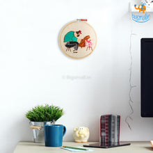 Load image into Gallery viewer, Doting Father Embroidery Hoop Wall Art
