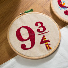 Load image into Gallery viewer, Harry Potter 9 3/4 Embroidery Hoop Art
