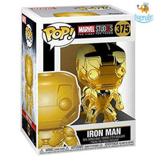 Load image into Gallery viewer, Iron Man Gold Chrome 3D Funko Pop Bobblehead
