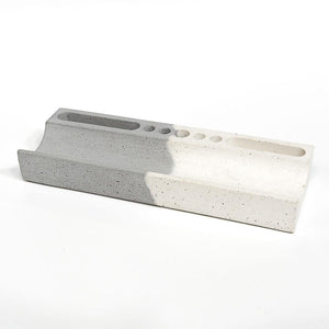 Concrete Desk Stationery Organizer