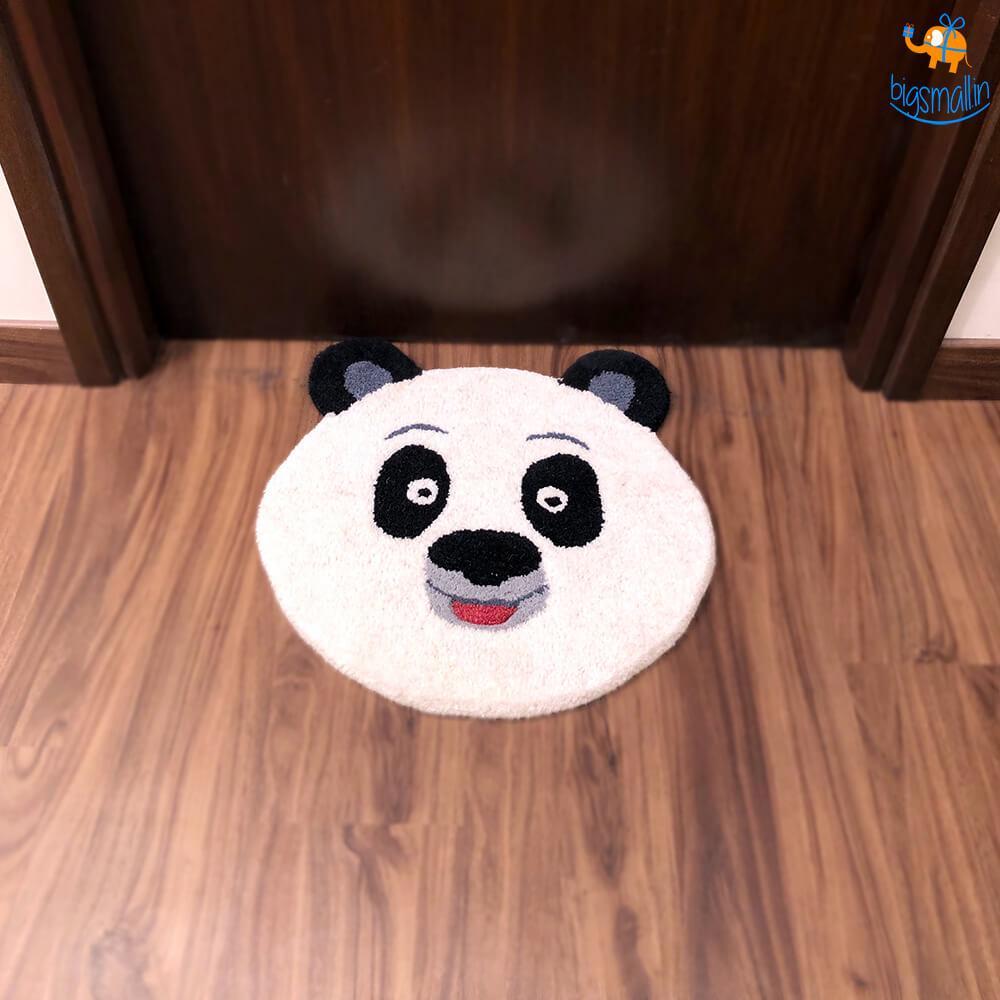 Handcrafted Panda Shaped Rug