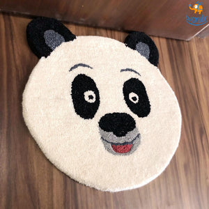 Handcrafted Panda Shaped Rug