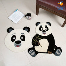 Load image into Gallery viewer, Handcrafted Panda Shaped Rug
