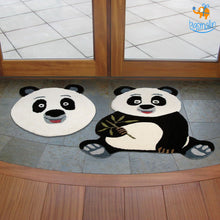 Load image into Gallery viewer, Handcrafted Panda Shaped Rug
