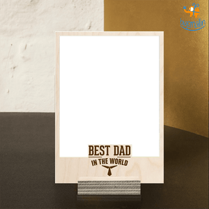 Best Dad Ever Personalized Wooden Print Frame | COD not available