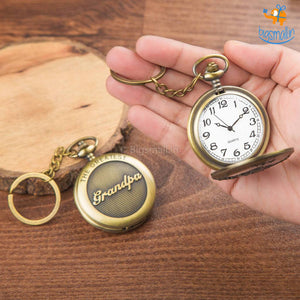 Grandpa Pocket Watch Keychain