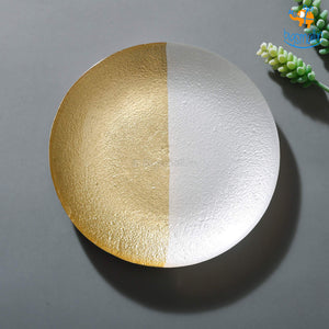 Golden Shimmer Artisan Plates