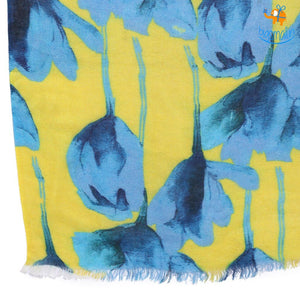 Azure Blue Tulip Modal Scarf