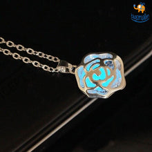 Load image into Gallery viewer, Glow In The Dark Rose Pendant
