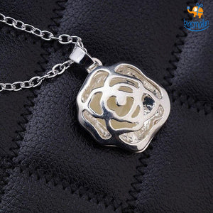 Glow In The Dark Rose Pendant