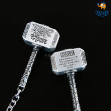 Load image into Gallery viewer, Spinning Thor Hammer Keychain
