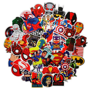 Superhero Stickers - Set of 50