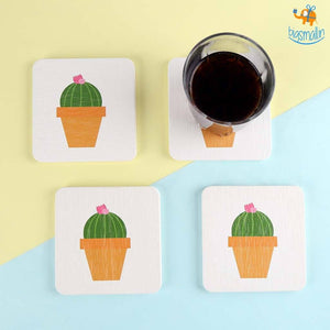 Diatomite Absorbent Drink Coasters - Set of 4