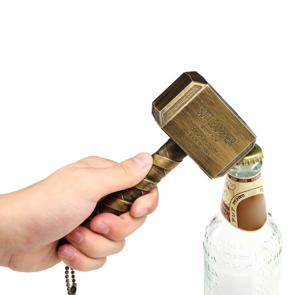 Thor hammer 2024 bottle opener keychain