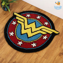 Load image into Gallery viewer, Handcrafted Wonder Woman Rug
