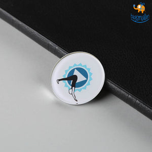 Yoga Asanas Fridge Magnets- Set of 8