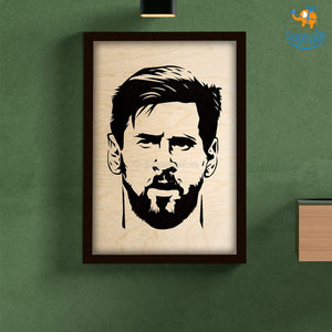 Footballer Engraved Wooden Frame (19 x 13 inches)