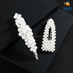 Pearl Hair Clips - Set of 2