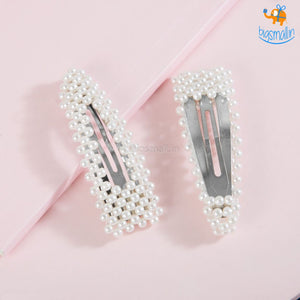 Pearl Hair Clips - Set of 2